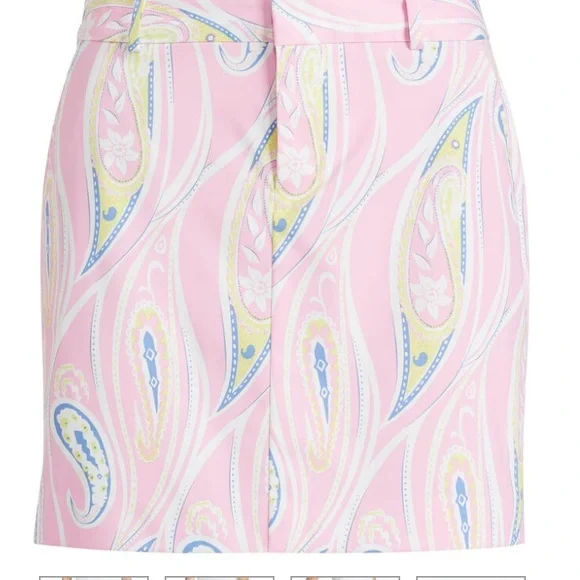 Nwt RALPH LAUREN Polo Golf Paisley Skort Skirt